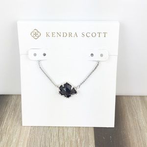 Kendra Scott Tess black silver necklace